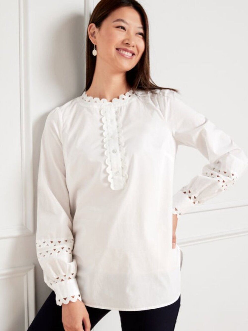 TALBOTS white shirt - L - NWOT
